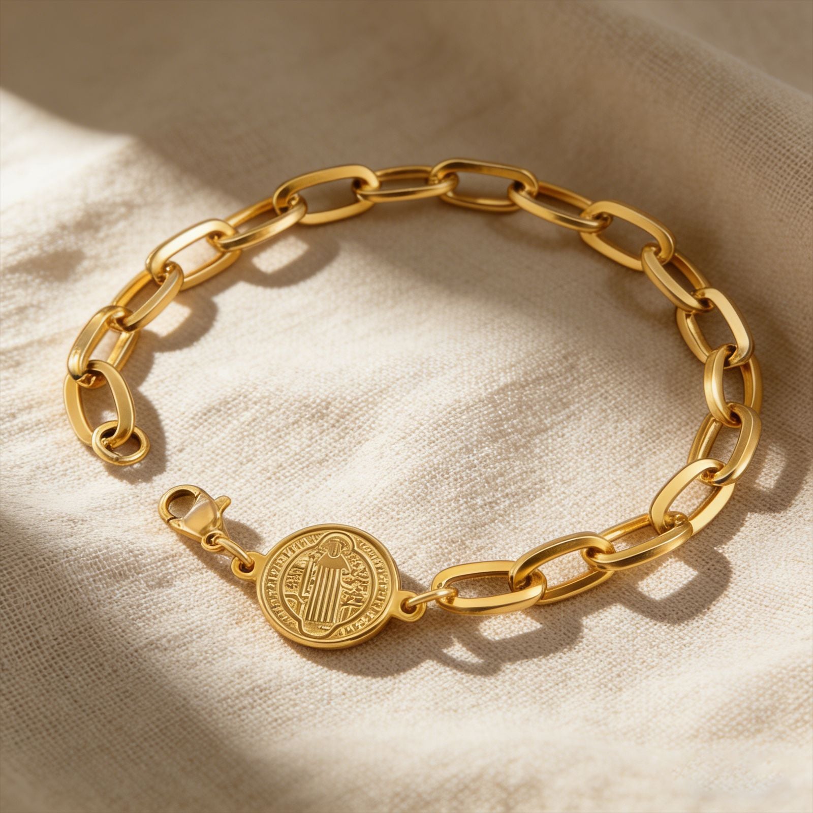 Damen Gliederarmband mit symbolischem Medaillon Shop Nory