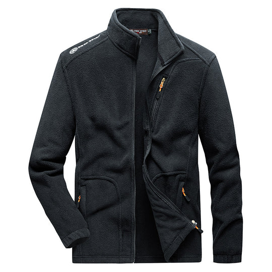 Herren Weiche Fleecejacke mit praktischen Taschen Shop Nory