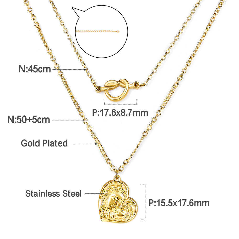 Damen Halskette mit hochwertigem Herzen-Anhänger und elegantem Kettendesign Shop Nory