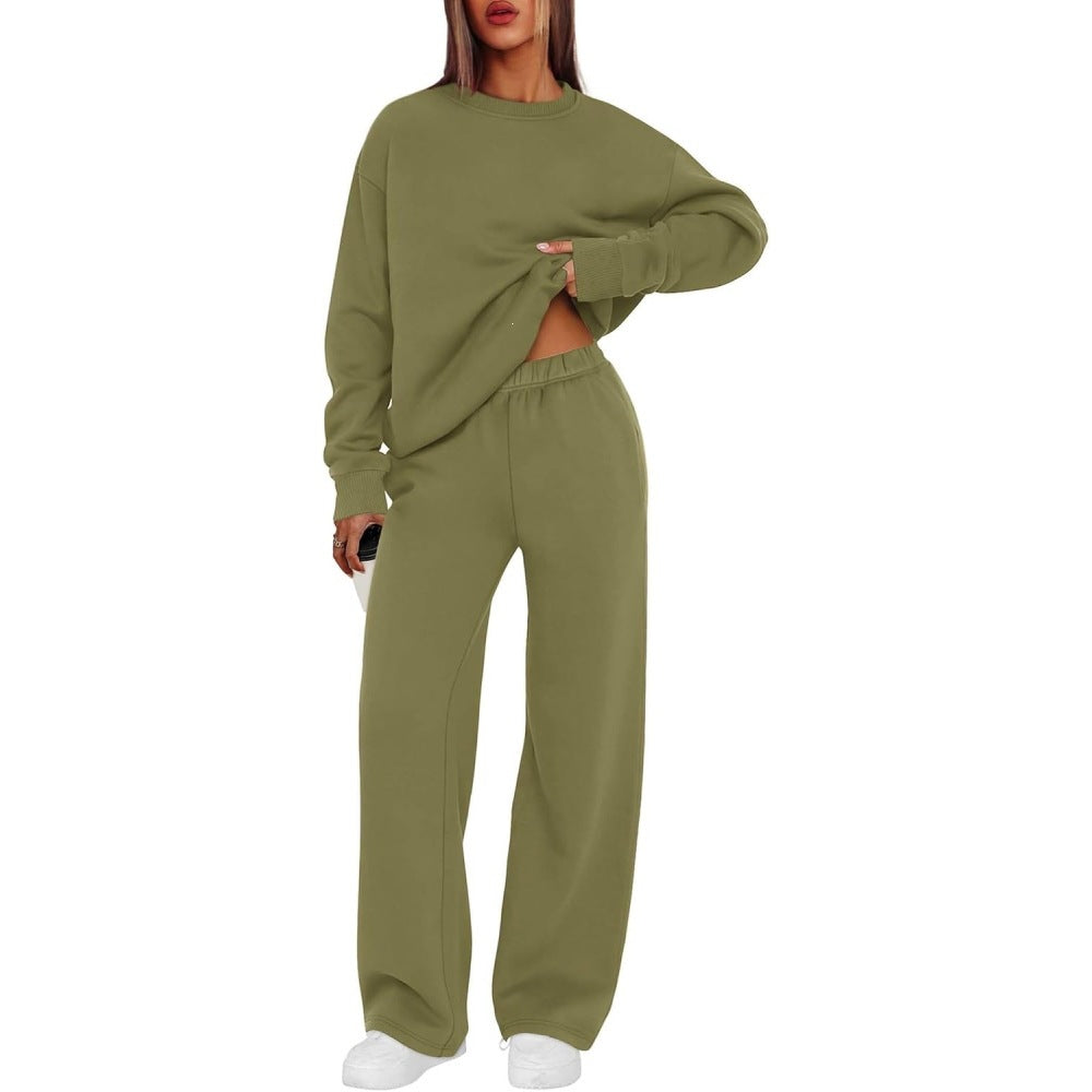 Damen nan lässiges Sweatshirt und weite Jogginghose Set Shop Nory