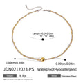 Damen Halskette aus hypoallergenem Edelstahl mit elegantem Goldakzent und verstellbarem Verschluss Shop Nory
