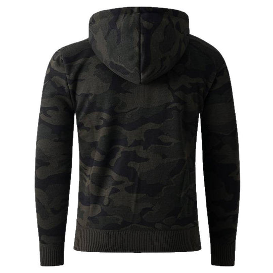 Herren modische Kapuzenjacke mit stylischem Camouflage-Design Shopnory