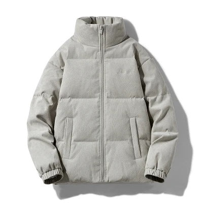 Herren Wattierte Steppjacke mit Stehkragen und Cordoptik Shop Nory