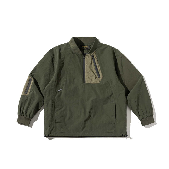 Unisex Technischer Pullover-Anorak mit halbem Reißverschluss und Utility‑Taschen Shop Nory