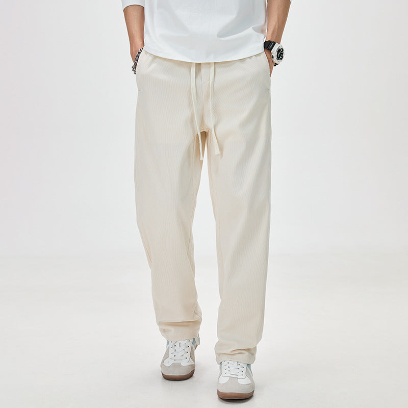 Herren Cordhose mit Kordelzug und geradem Bein Shop Nory