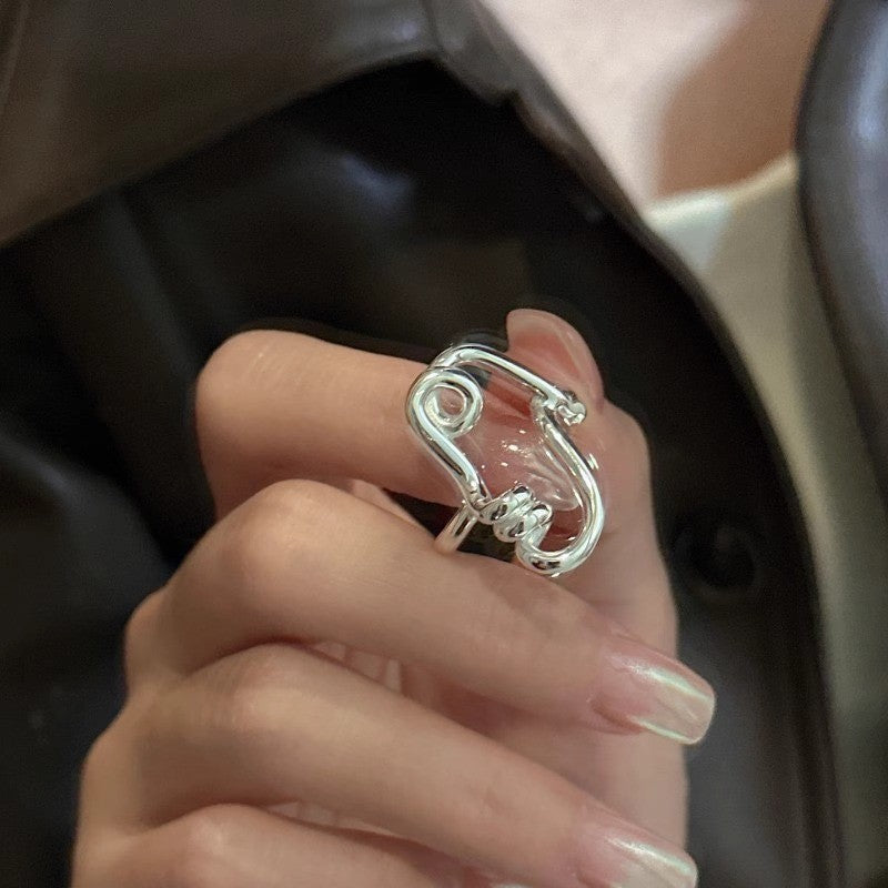 Damen Ring mit einzigartigem fließendem Design Shop Nory