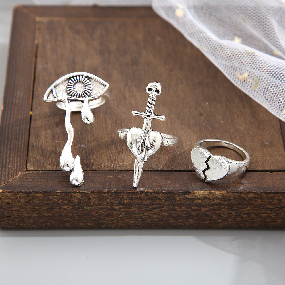 Damen Ring-Set mit stilvollen und kunstvoll gestalteten Designs Shop Nory