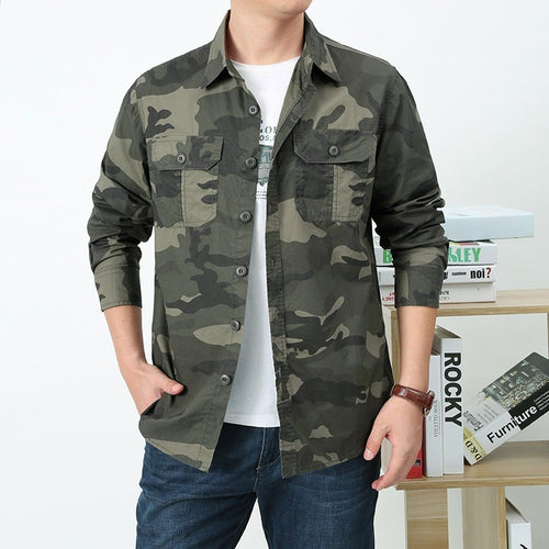 Herren Camouflage-Hemdjacke Shop Nory