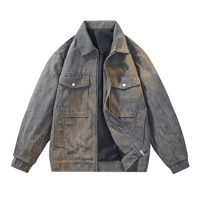 Herren Coole Utility-Jacke mit aufwendig strukturiertem Stoff Shop Nory