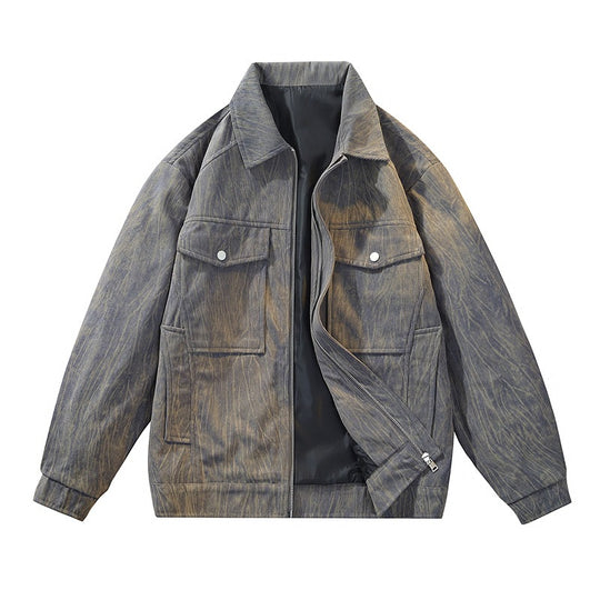 Herren Coole Utility-Jacke mit aufwendig strukturiertem Stoff Shop Nory