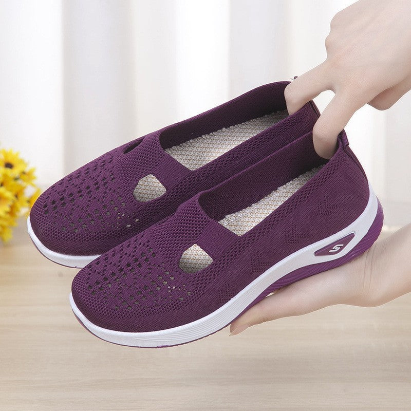 Damen nan leichte gestrickte Slipper mit orthopädischer Komfortsohle Shop Nory