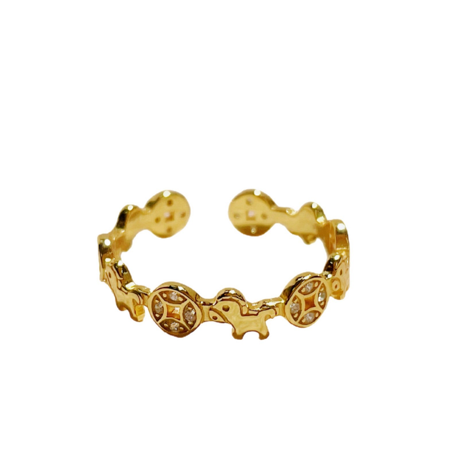 Damen Ring im einzigartigen Design mit funkelnden Zirkonia Shop Nory