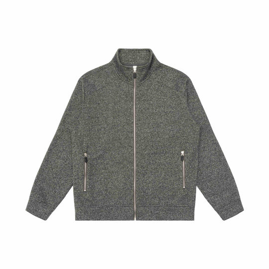Damen Zipjacke aus meliertem Teddy-Fleece mit Stehkragen und Reißverschlusstaschen Shop Nory