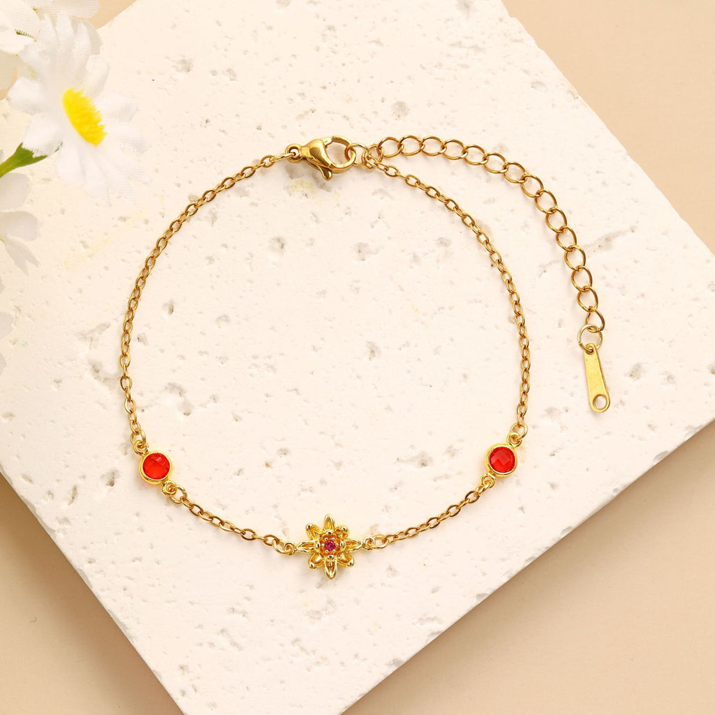 Damen filigranes Armband mit floralem Design Shop Nory