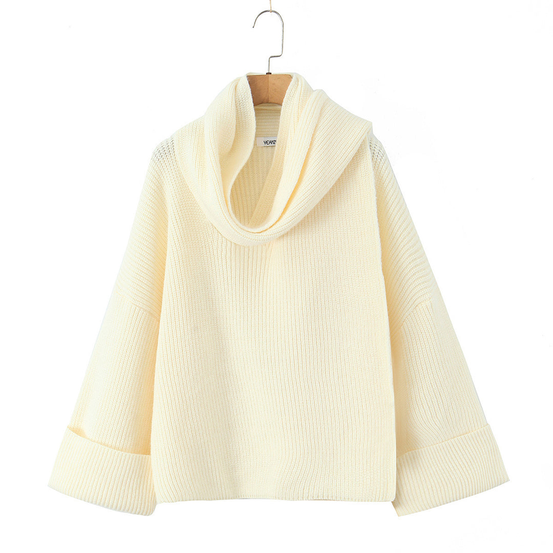 Damen Oversized Rollkragen‑Strickpullover mit Rippstruktur Shop Nory