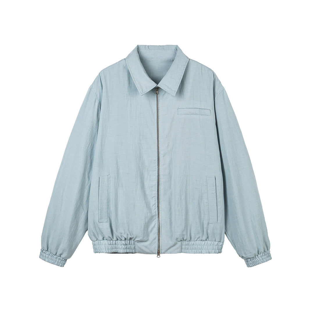 Damen Leichte Boxy‑Übergangsjacke mit durchgehendem Reißverschluss, elastischem Bund und Brust‑Welttasche Shop Nory