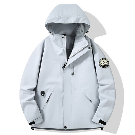 Damen wasserdichte Hardshell-Outdoorjacke mit Kapuze und Multifunktionstaschen Shop Nory