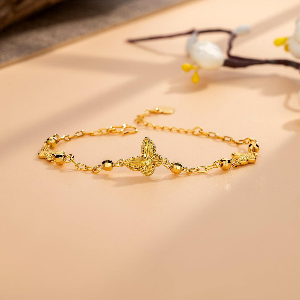 Damen Zartes Armband mit kunstvollem Schmetterlingsdesign Shop Nory