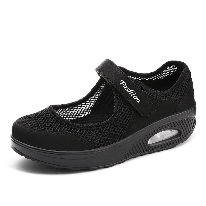 Damen Sportliche Mary-Jane Wedgesneaker mit Luftpolster und atmungsaktivem Mesh Shop Nory