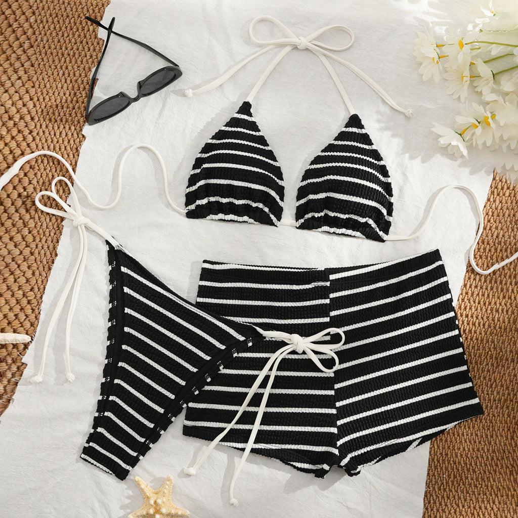 Damen Triangel-Bikini mit sportlichem Short-Design