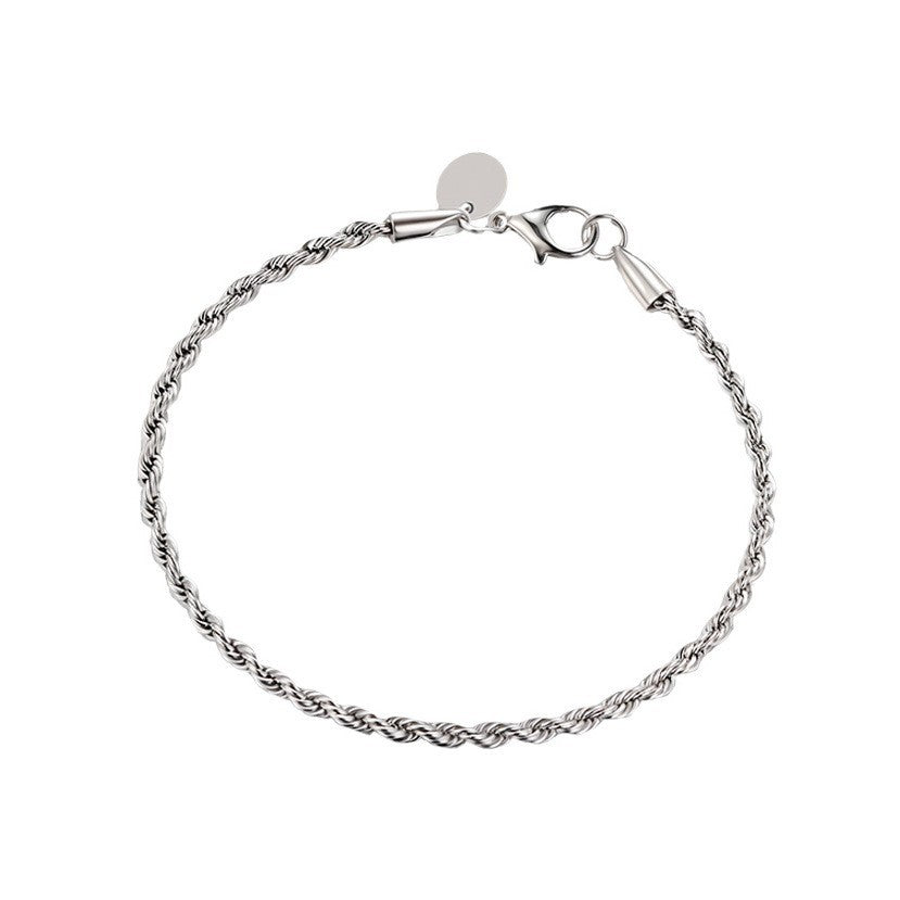 Herren Armreif aus hochwertigem, geschwungenem Edelstahl Shop Nory