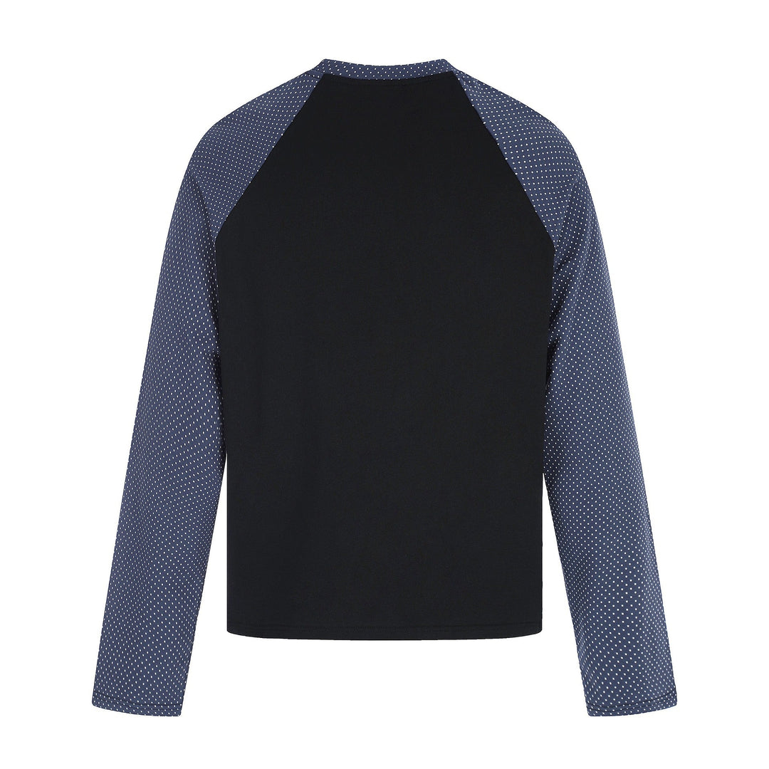 Damen Langarmshirt mit Raglanärmeln, dekorativem Schleifen-Print und weichem Baumwollmix Shop Nory