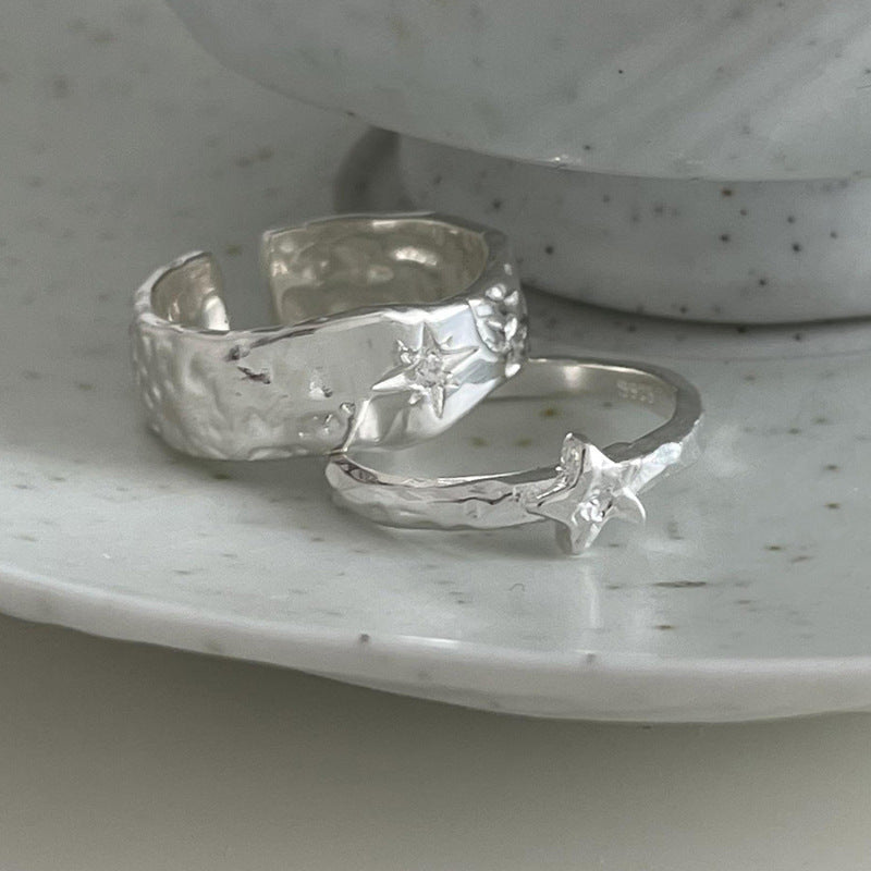 Damenring mit strahlendem Sternenmuster und feiner Detailverarbeitung Shop Nory
