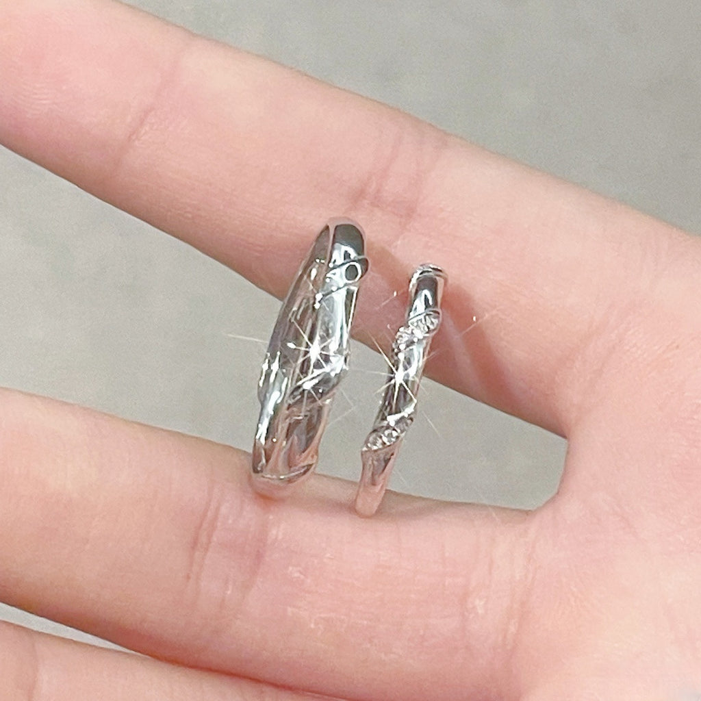 Damen filigraner und eleganter Ring mit Zirkonia-Akzenten Shop Nory