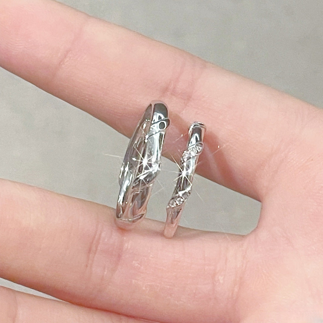 Damen filigraner und eleganter Ring mit Zirkonia-Akzenten Shop Nory