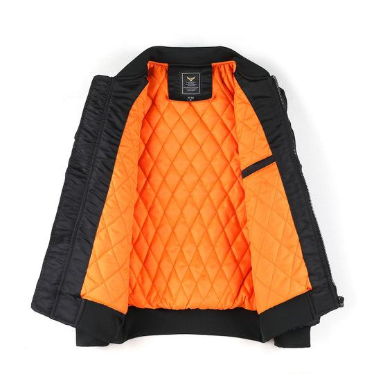 Herren Kurzblouson Bomberjacke mit gesteppter Thermofütterung, Nylon‑Shell und Ärmeltasche Shop Nory