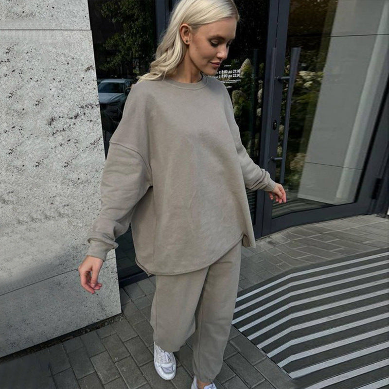 Damen kuscheliges oversized Sweatshirt und Jogginghose Set aus French Terry Shop Nory