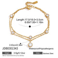 Damen Armband mit mehrlagigen Ketten und funkelnden Zirkonia Shop Nory