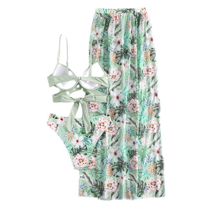 Damen Bikiniset mit schickem Wickelrock Shopnory