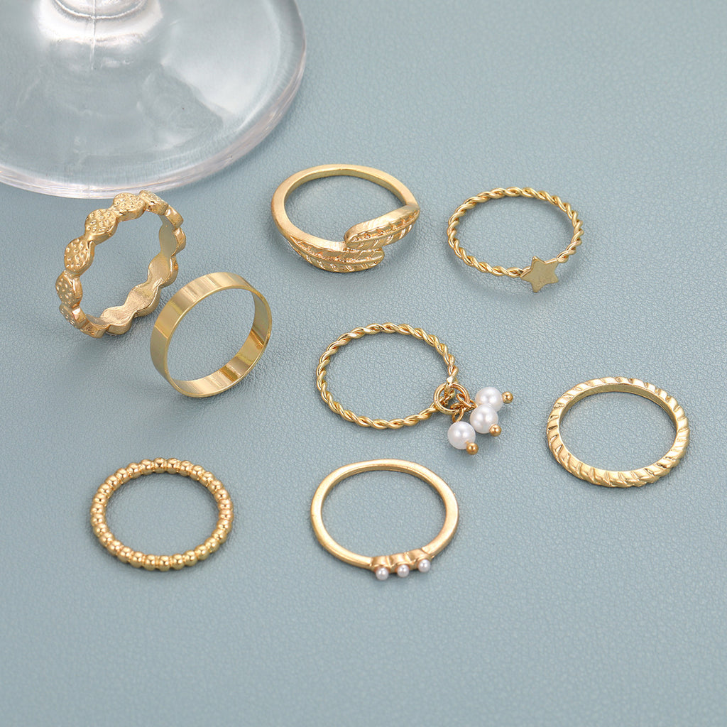 Damen Ring-Set mit zarten und funkelnden Designs Shop Nory