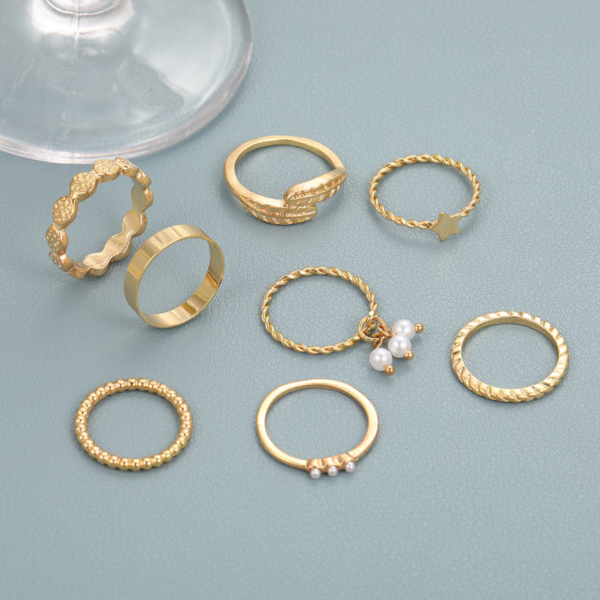 Damen Ring-Set mit zarten und funkelnden Designs Shop Nory