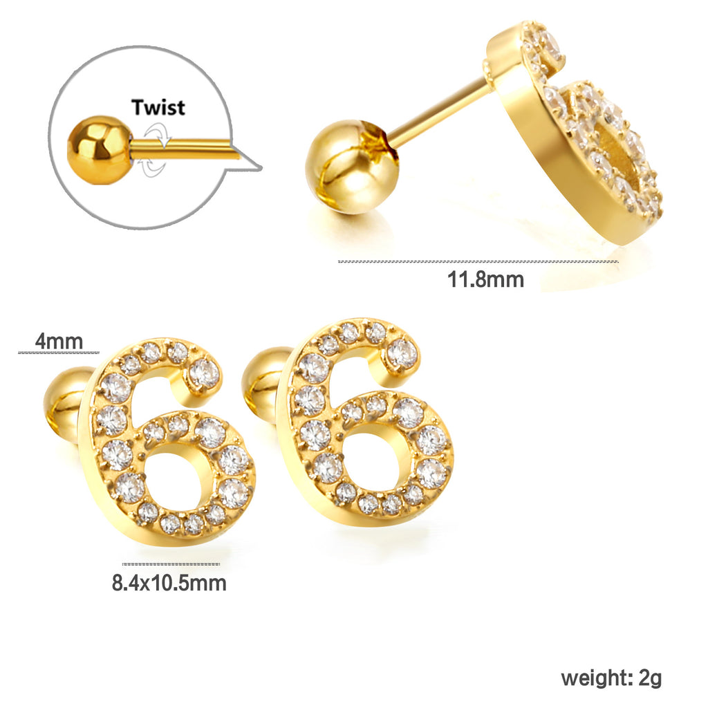 Damen Ohrstecker mit funkelndem Kristall und elegantem Design Shop Nory