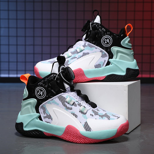 Unisex High-Top Basketball-Sneaker mit Drehverschluss und atmungsaktivem Mesh Shopy Nory
