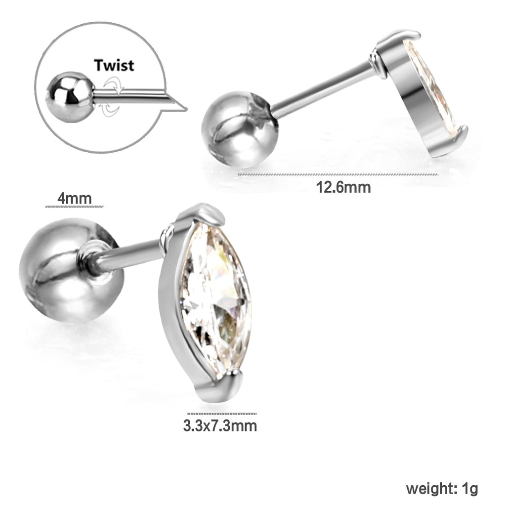 Damen Ohrstecker mit funkelndem Herzdesign und eleganter Goldbeschichtung Shop Nory