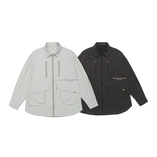 Unisex Technisches Overshirt-Jacke im Boxy-Cut mit Frontreißverschluss und Multifunktions-Taschen Shop Nory