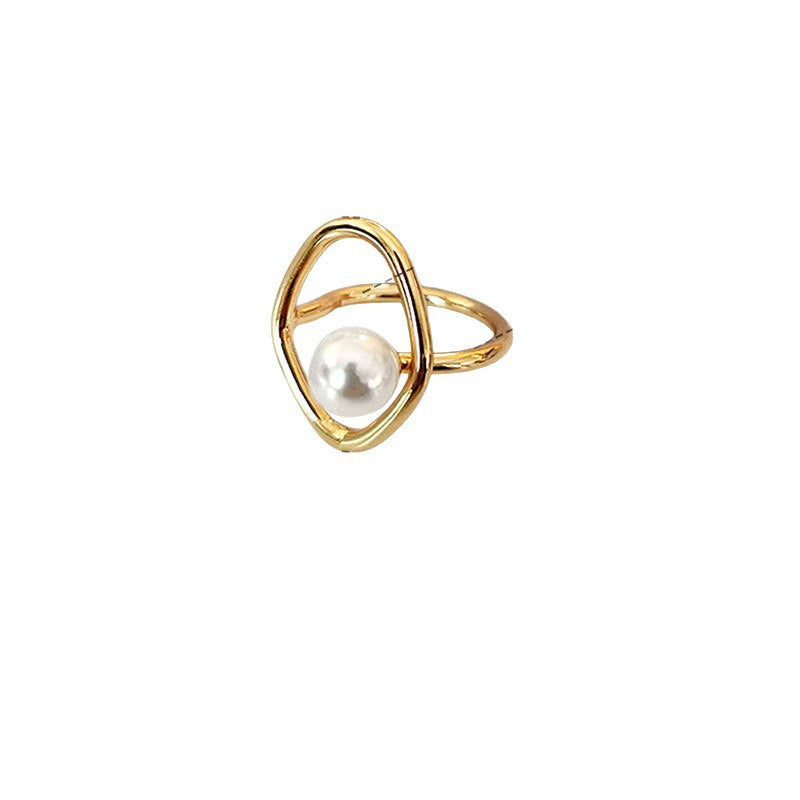 Damenring mit edler Perle und modernem Design Shop Nory