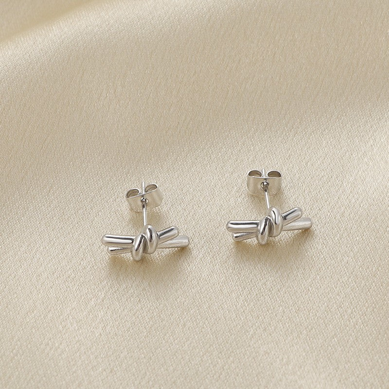 Frauen Moderne Knoten Stecker Ohrringe Shop Nory