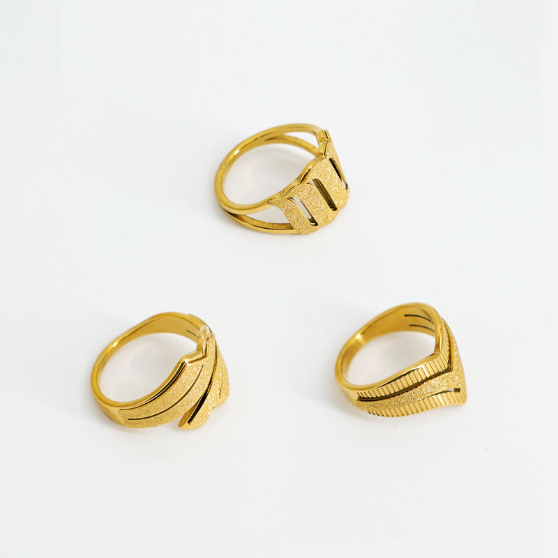 Damen eleganter und modischer Ring mit Blattdesign Shop Nory