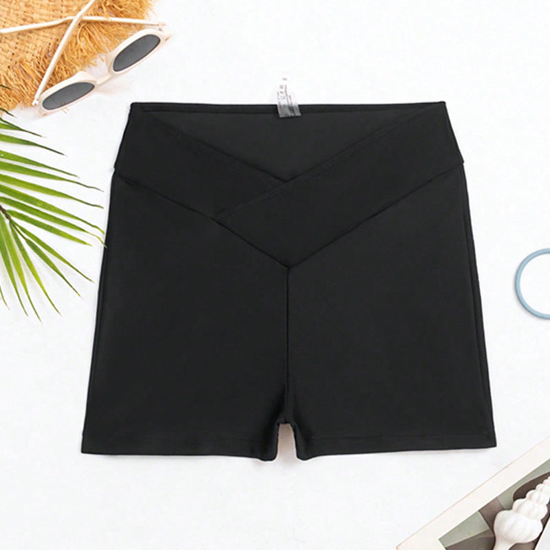 Damen Hochtaillierte Badeshorts