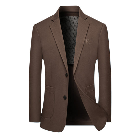 Herren Modernes Einreihiges City-Blazer mit aufgesetzten Taschen und leichter Halbfütterung Shop Nory