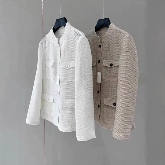 Damen Modische Sommerjacke aus leichtem Gewebe Shop Nory