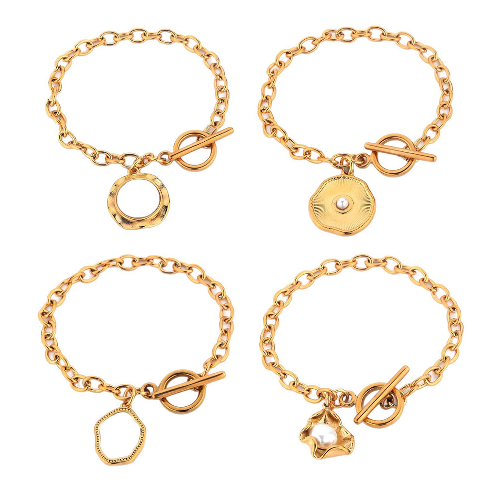 Damen Luxusarmband mit eleganter Medaillon-Applikation Shop Nory