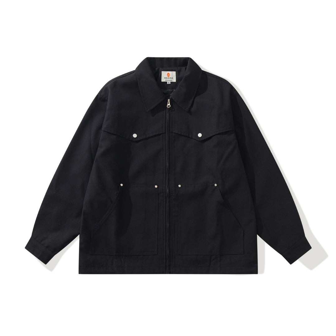 Herren Utility-Chorejacke mit durchgehendem Reißverschluss und großen Pattentaschen Shop Nory