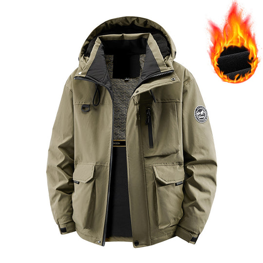 Herren Technischer Thermo-Parka mit Microfleece-Innenfutter und Utility-Taschen Shop Nory