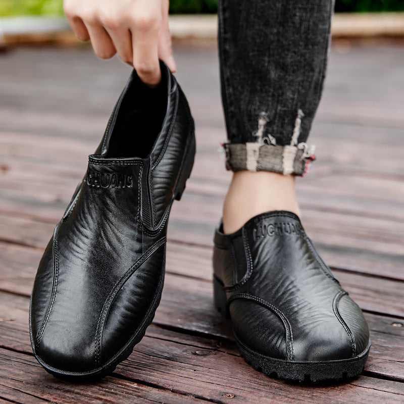 Herren Elegante Slip-On Business-Halbschuhe mit elastischen Einsätzen und rutschfester Profilsohle Shop Nory