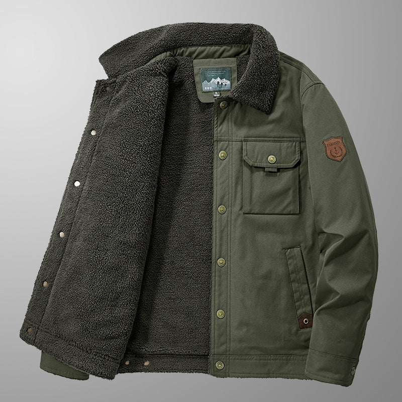 Herren Warme Fleecejacke mit hochgeschlossenem Kragen Shop Nory